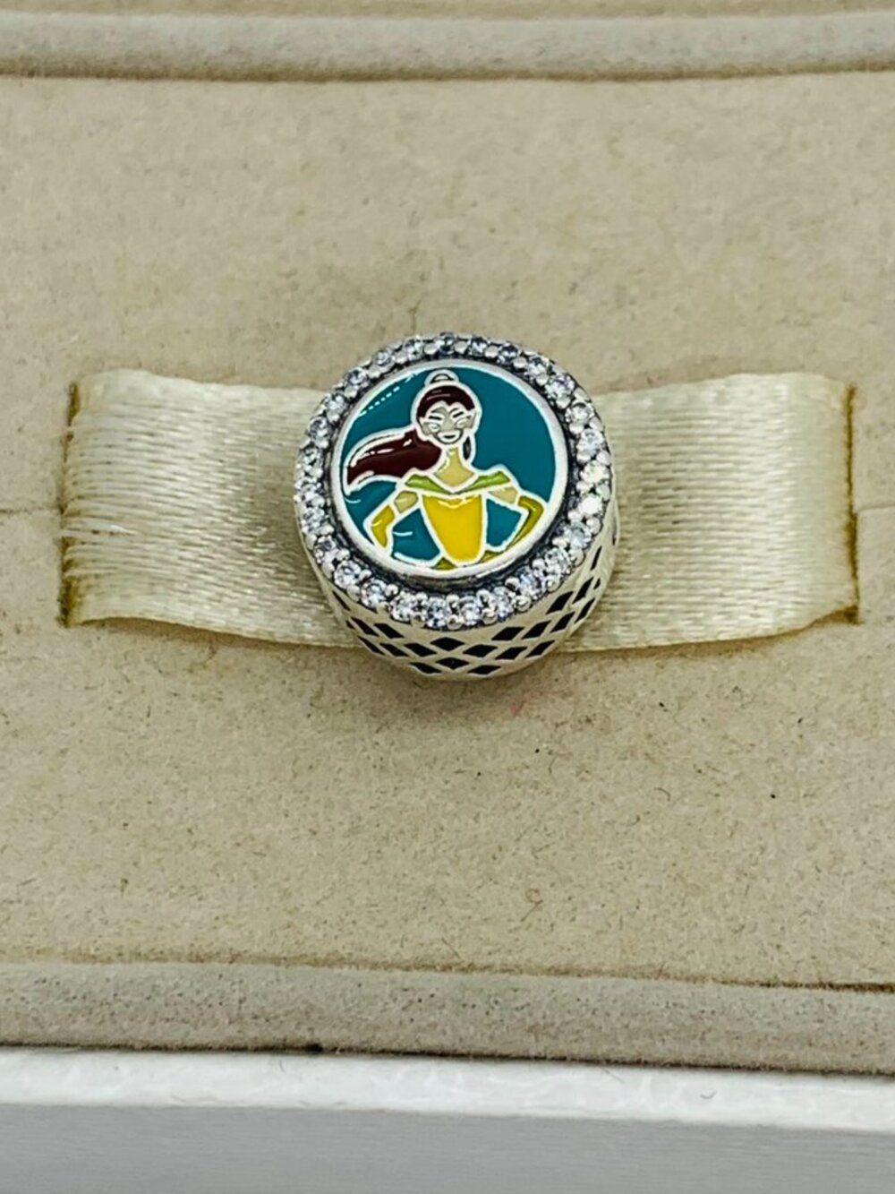 ✨🔥Pandora Run Disney 10K Pendant Dangle Charm Tiana S925 Sterling Silver